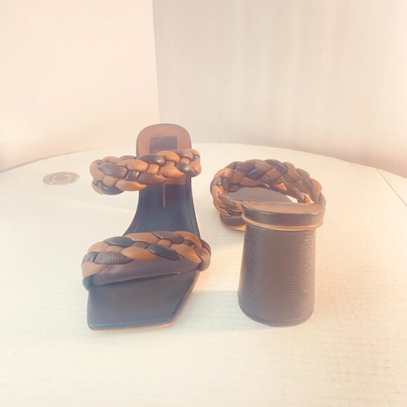 Beautiful Dolce Vita Braided Strap Sandals in Brown, Made in China, Size 10 - Picture 7 of 15